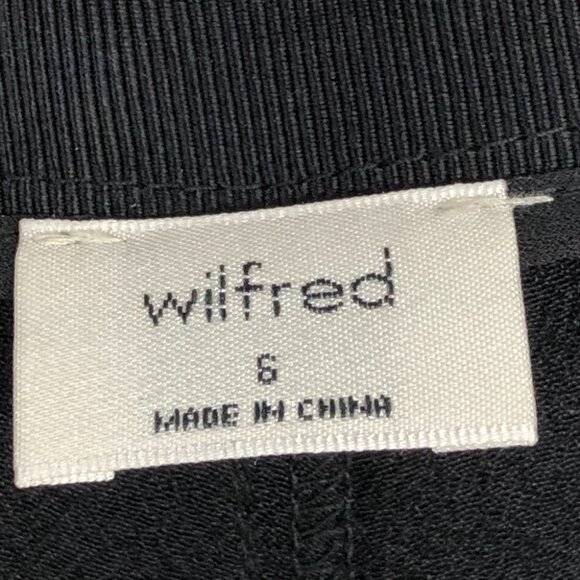 Aritzia Wilfred Black Pernelle Wide Leg Kick Flare Trousers size S - Picture 5 of 16